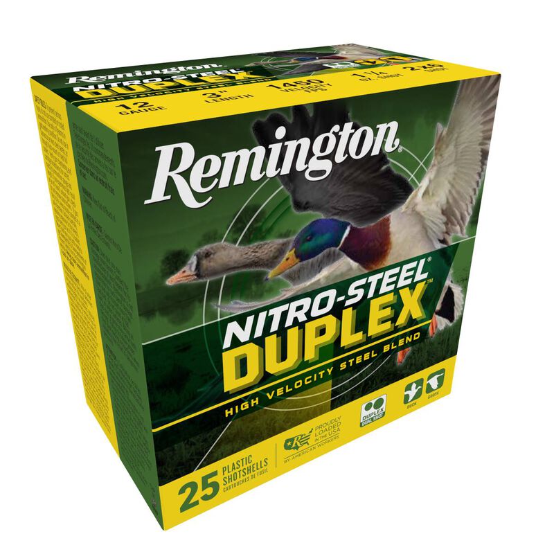 Nitro-Steel Duplex, 12 Gauge, 2 and 6 Shot, 3 in, 1 1/4 oz, 1450 fps