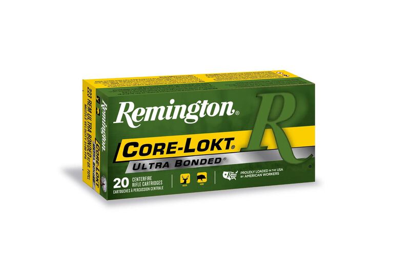 Core-Lokt, 223 Rem, 62 Grain, Core-Lokt Ultra Bonded Pointed Soft Point, 3100 fps