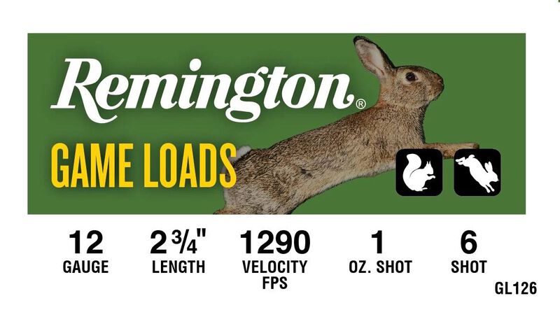 Game Load, 12 Gauge, 6 Shot, 2-3/4 in, 1 oz, 1290 fps