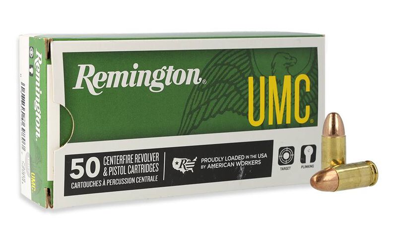 UMC Handgun, 9mm Luger, 147 Grain, Full Metal Jacket, 990 fps
