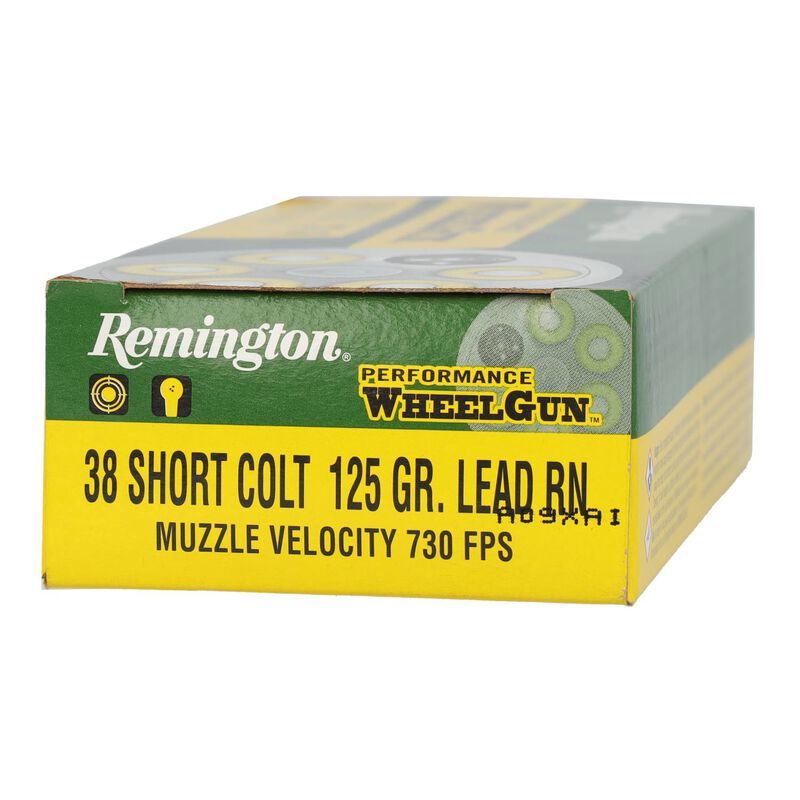 Performance WheelGun, 38 Short Colt, 125 Grain, Lead Round Nose, 730 fps