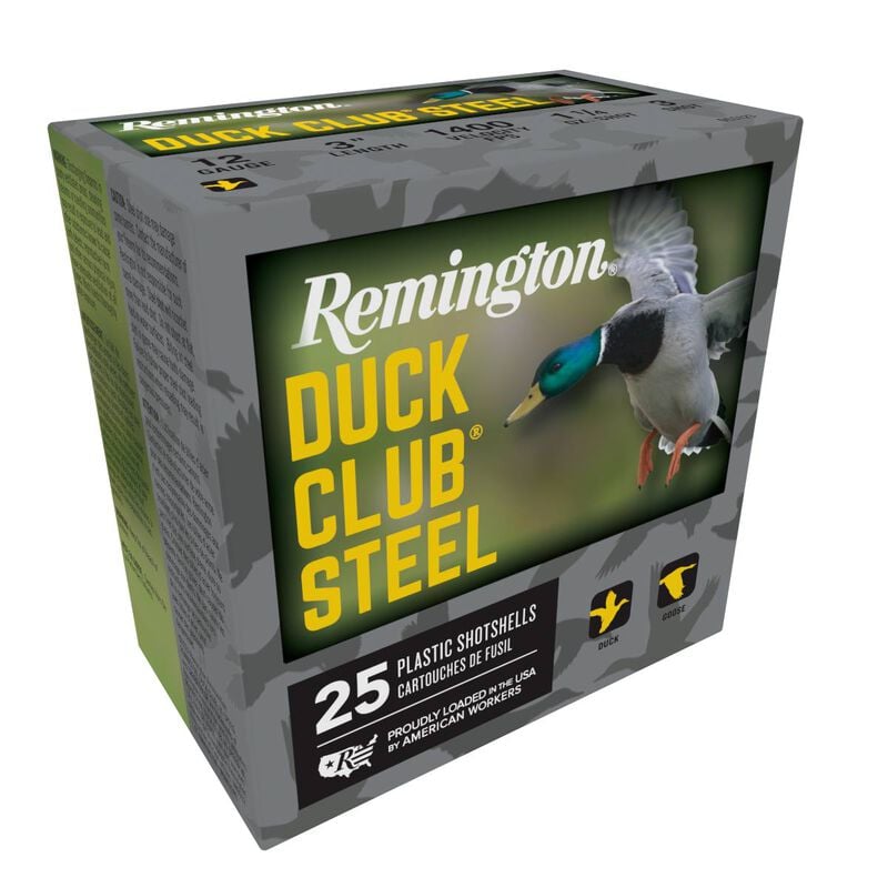 Duck Club Steel, 12 Gauge, 3 Shot, 3 in, 1 1/4 oz, 1400 fps