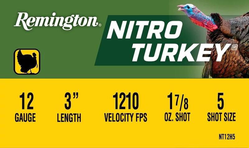 Nitro Turkey, 12 Gauge, 5 Shot, 3 in, 1 7/8 oz, 1210 fps