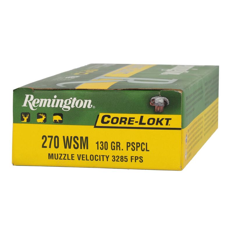 Core-Lokt, 270 WSM, 130 Grain, Pointed Soft Point Core Lokt, 3285 fps
