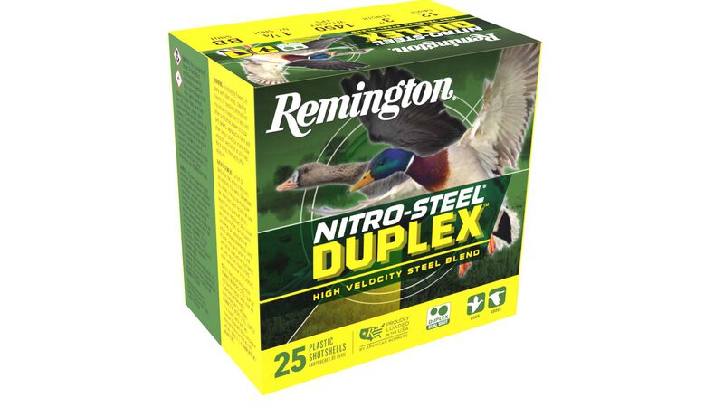 Nitro-Steel Duplex, 12 Gauge, BB and 2 Shot, 3 in, 1 1/4 oz, 1450 fps
