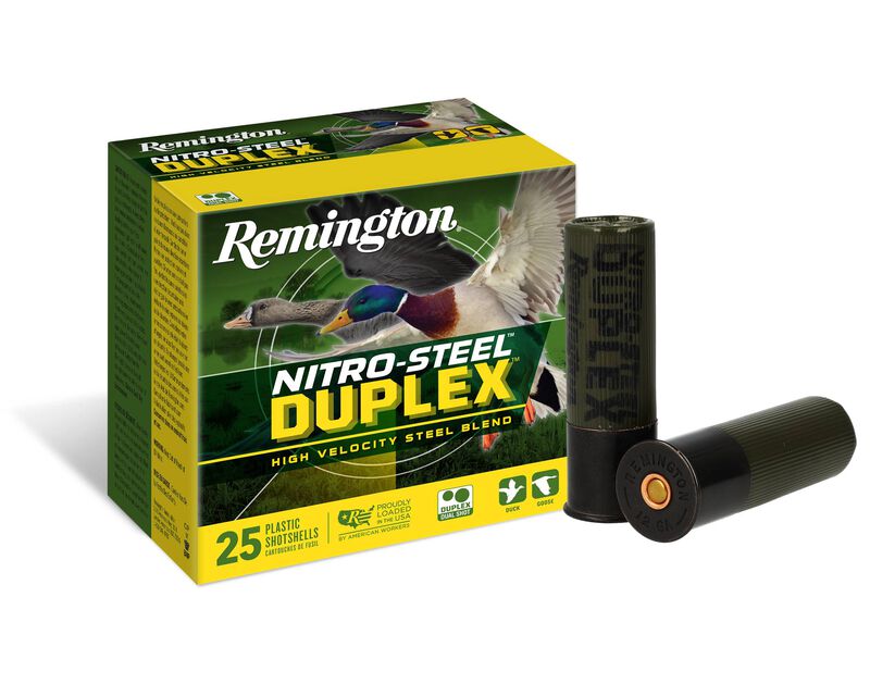 Nitro-Steel Duplex, 12 Gauge, 2 and 4 Shot, 3 in, 1 1/4 oz, 1450 fps