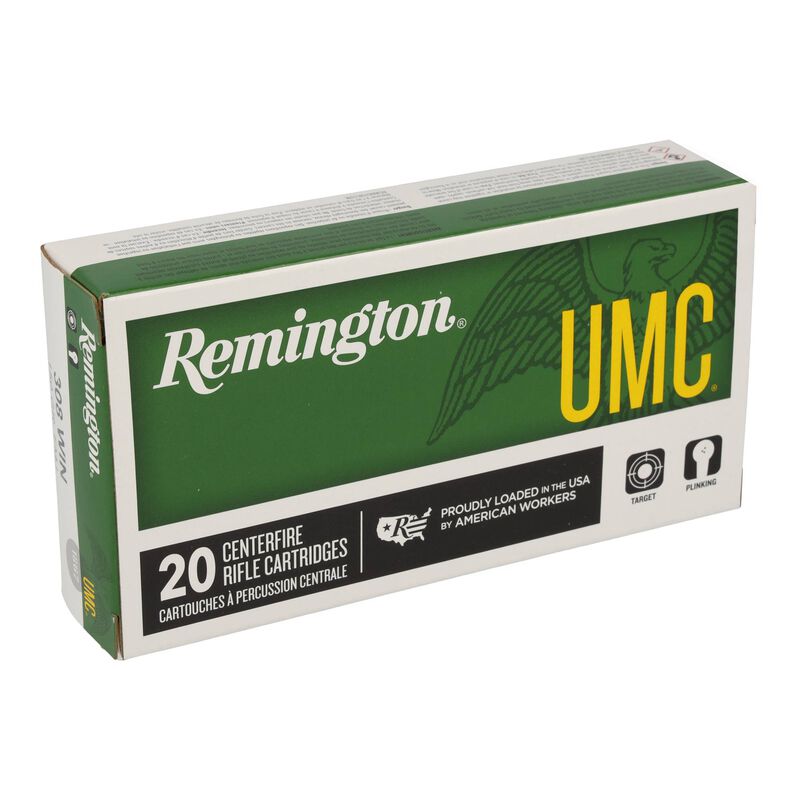 UMC Centerfire Rifle, 308 Win, 150 Grain, Full Metal Jacket, 2820 fps