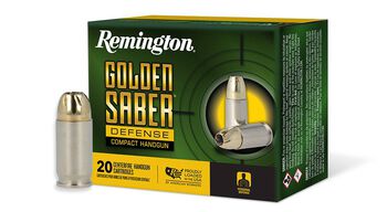 Golden Saber Defense Compact, 380 Auto, 102 Grain, Brass Jacketed Hollow Point, 815 fps