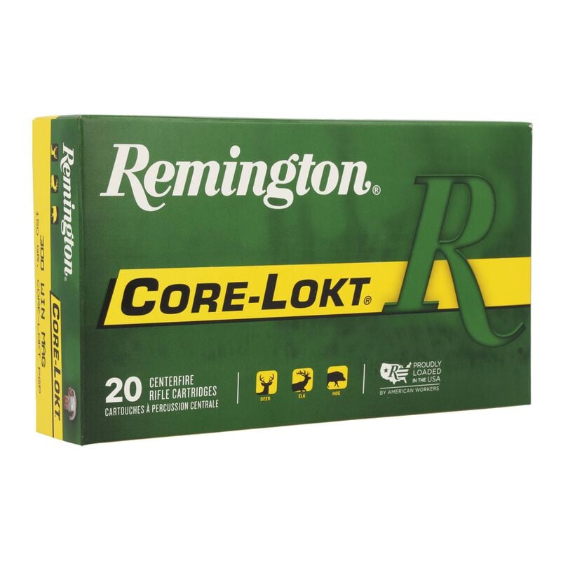 Core-Lokt, 300 Win Mag, 150 Grain, Pointed Soft Point Core Lokt, 3290 fps