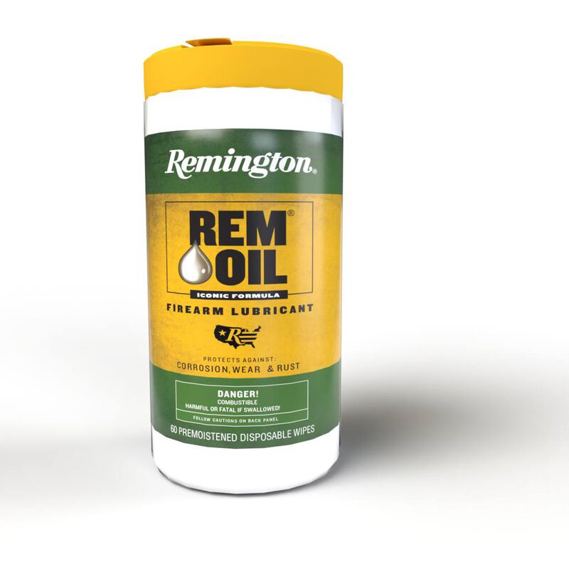 Rem Oil Pop-Up Wipes, All Firearm Types, 60 Count