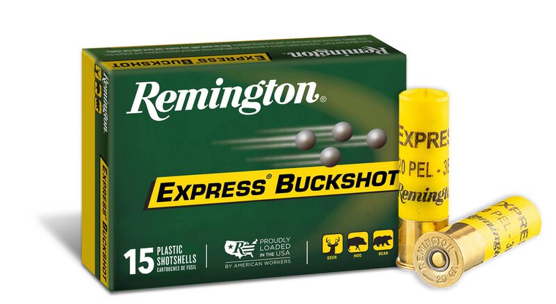 Express Buckshot, 20 Gauge, 3 Buck Shot, 2-3/4 in, 1220 fps