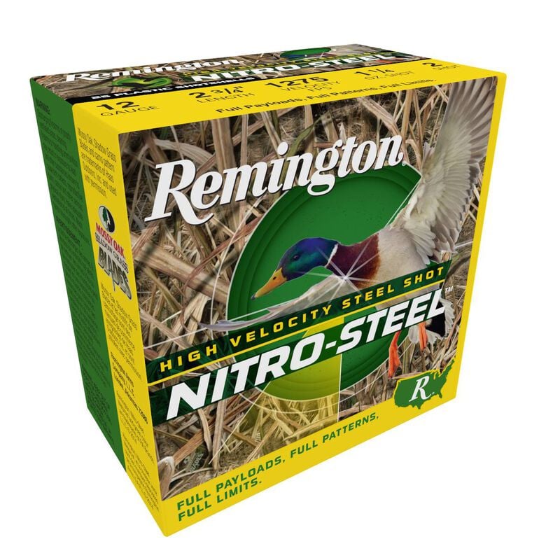 Nitro-Steel, 12 Gauge, 2 Shot, 2-3/4 in, 1 1/4 oz, 1275 fps