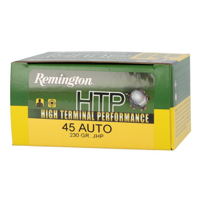 High Terminal Performance, 45 Auto, 230 Grain, Jacketed Hollow Point, 835 fps