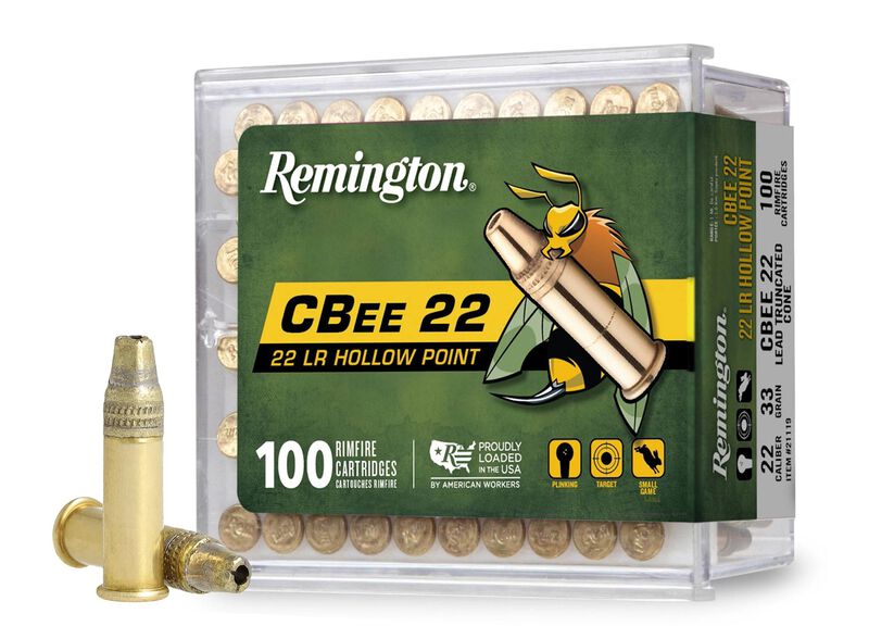 C-BEE 22&reg;, 22 LR, 33 Grain, Plated Truncated Cone Hollow Point, 740 fps