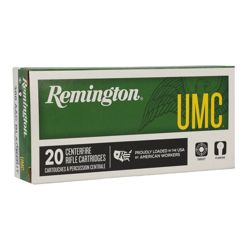 UMC Centerfire Rifle, 300 Blackout, 150 Grain, Full Metal Jacket, 1905 fps