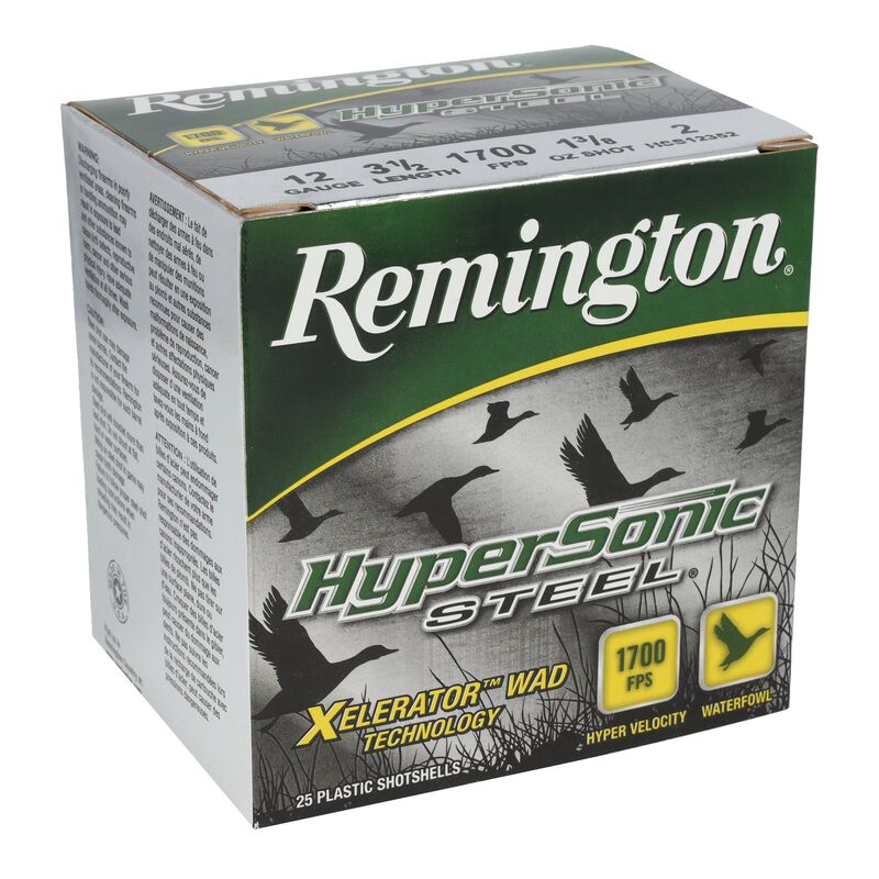 Hypersonic Steel, 12 Gauge, 2 Shot, 3-1/2 in, 1 3/8 oz, 1700 fps