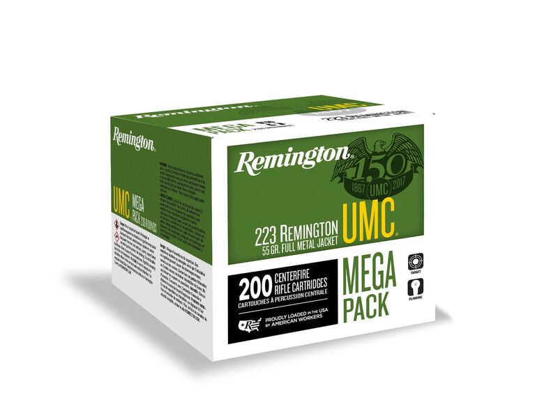 UMC Centerfire Rifle, 223 Rem, 55 Grain, Full Metal Jacket, 3240 fps