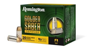 Golden Saber Defense, 45 Auto, 185 Grain, Brass Jacketed Hollow Point, 1015 fps