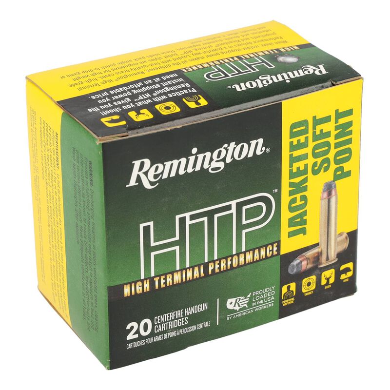 High Terminal Performance, 357 Magnum, 158 Grain, Jacketed Soft Point, 1235 fps