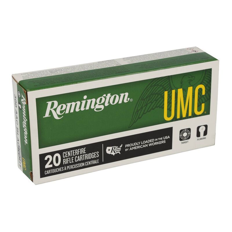 UMC Centerfire Rifle, 300 Blackout, 220 Grain, Open Tip Flat Base, 940 fps