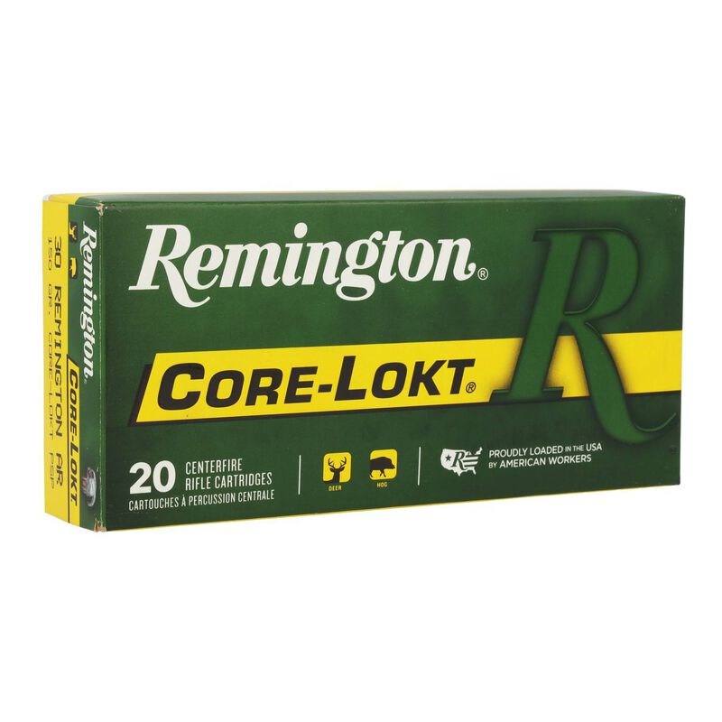 Core-Lokt, 30 Rem AR, 150 Grain, Pointed Soft Point Core Lokt, 2575 fps