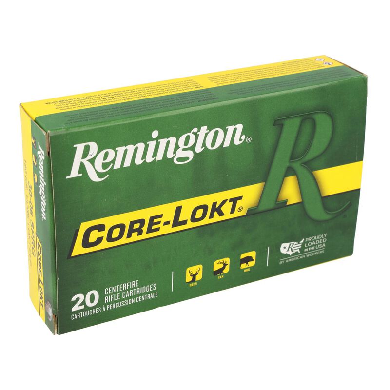 Core-Lokt, 30-06 Springfield, 150 Grain, Pointed Soft Point Core Lokt, 2910 fps