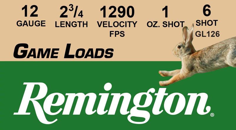 Game Load, 12 Gauge, 6 Shot, 2-3/4 in, 1 oz, 1290 fps