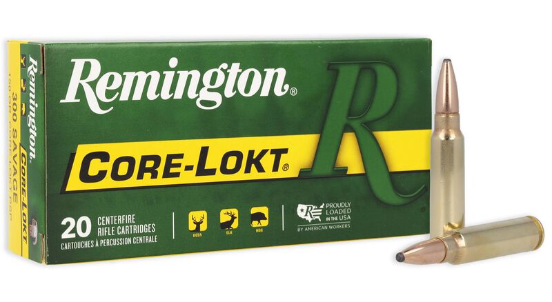 Core-Lokt, 300 Savage, 150 Grain, Pointed Soft Point Core Lokt, 2630 fps