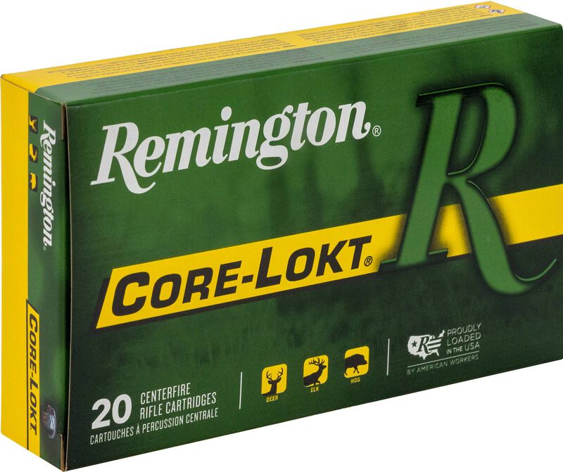 Core-Lokt, 30-06 Springfield, 180 Grain, Pointed Soft Point Core Lokt, 2700 fps