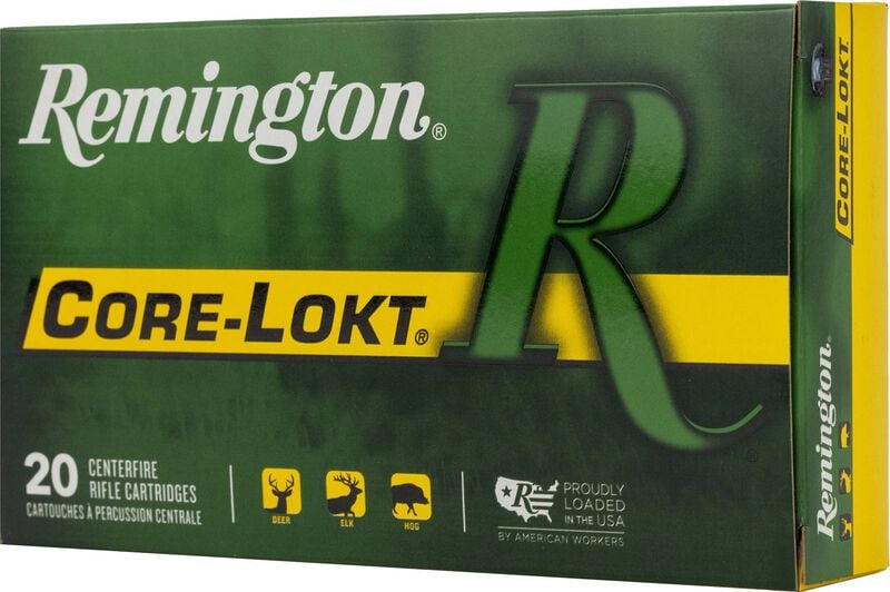 Core-Lokt, 30-06 Springfield, 150 Grain, Pointed Soft Point Core Lokt, 2910 fps