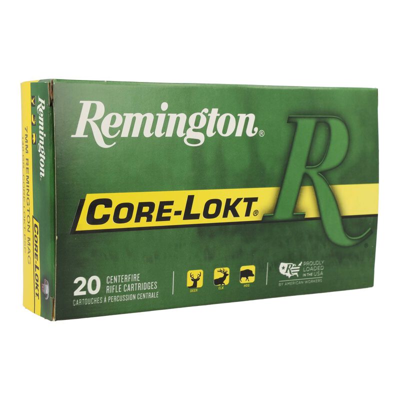 Core-Lokt, 7mm Rem Mag, 140 Grain, Pointed Soft Point Core Lokt, 3175 fps