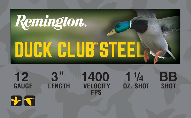Duck Club Steel, 12 Gauge, BB Shot, 3 in, 1 1/4 oz, 1400 fps