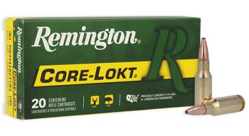 Core-Lokt, 30 Rem AR, 150 Grain, Pointed Soft Point Core Lokt, 2575 fps