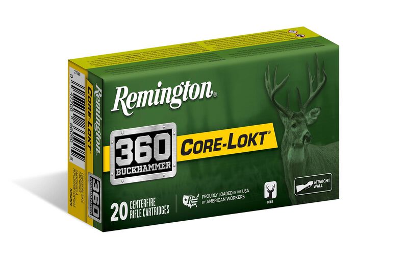 Core-Lokt, 360 Buckhammer, 180 Grain, Soft Point Core Lokt, 2400 fps
