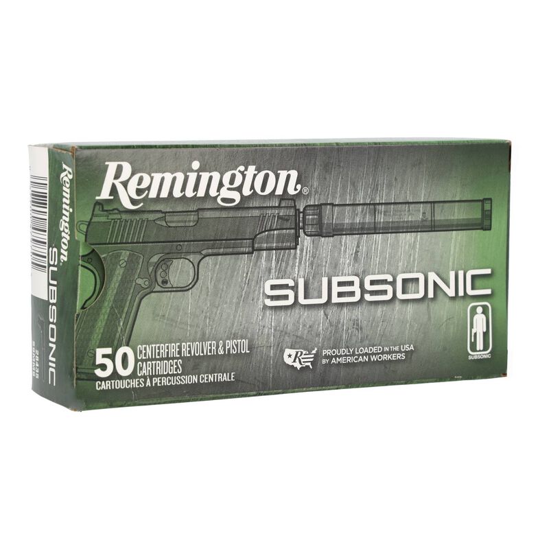 Subsonic Handgun, 9mm Luger, 147 Grain, Flat Nose Enclosed Base, 945 fps