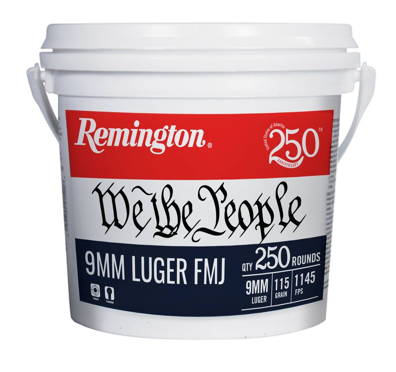 We the People Handgun, 9mm Luger, 115 Grain, Full Metal Jacket, 1145 fps