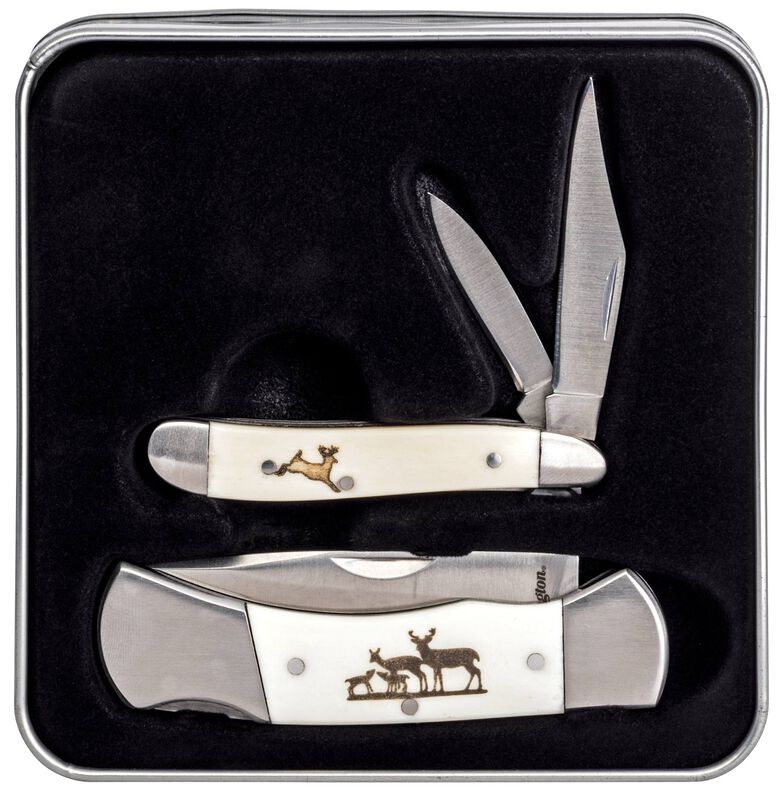 White Tails Collector Set, Folding Blade
