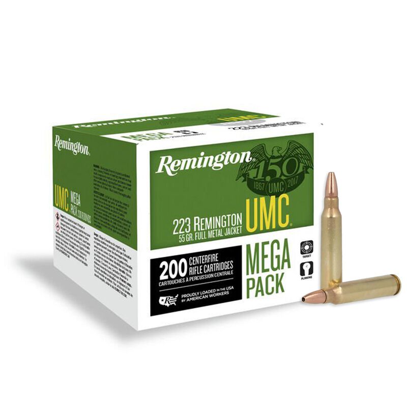 UMC Centerfire Rifle, 223 Rem, 55 Grain, Full Metal Jacket, 3240 fps