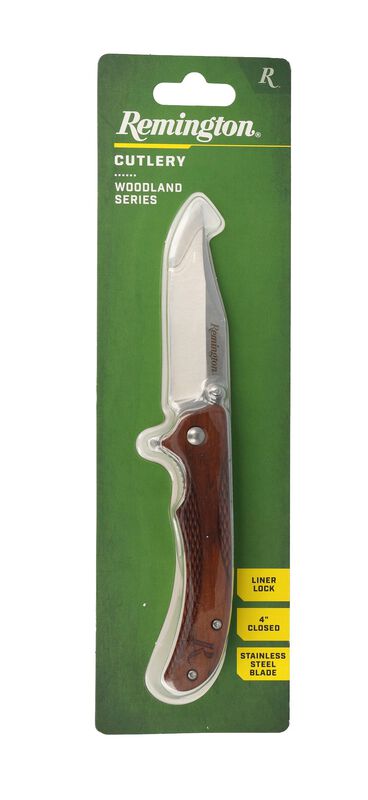 Remington Woodland Liner Lock, 4 inch closed length