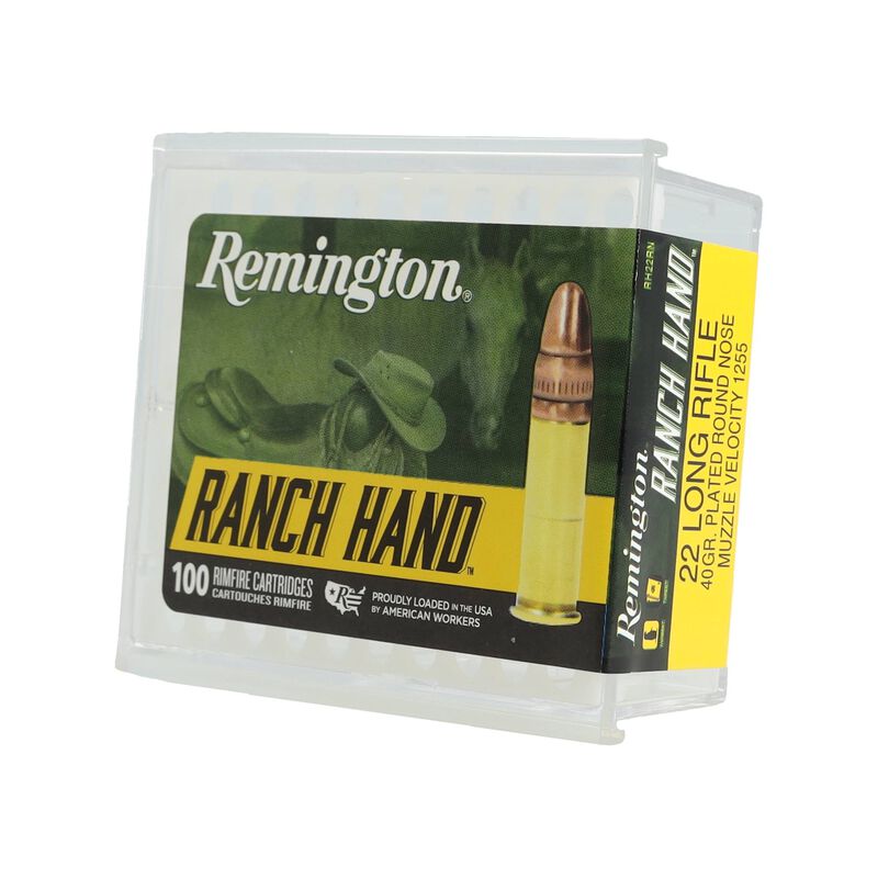 Ranch Hand, 22 LR, 40 Grain, Copper Plated Round Nose, 1255 fps