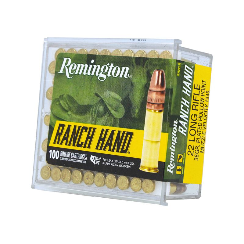 Ranch Hand, 22 LR, 38 Grain, Copper Plated Hollow Point, 1340 fps