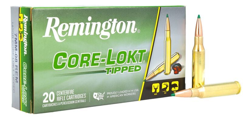 Core-Lokt Tipped, 7mm-08 Rem, 140 Grain, Core-Lokt Tipped, 2860 fps