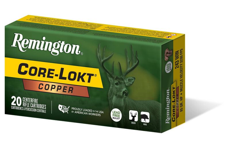 Core-Lokt Copper, 243 Win, 85 Grain, Copper HP, 3200 fps