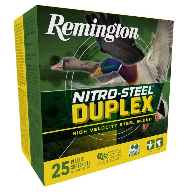 Nitro-Steel Duplex, 12 Gauge, 2 and 6 Shot, 3 in, 1 1/4 oz, 1450 fps