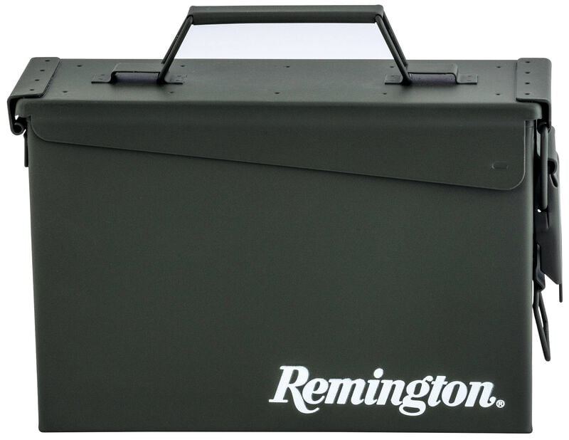 Remington Ammo Can - Metal, Green, 11 inch L x 7.5 inch H x 4 inch W
