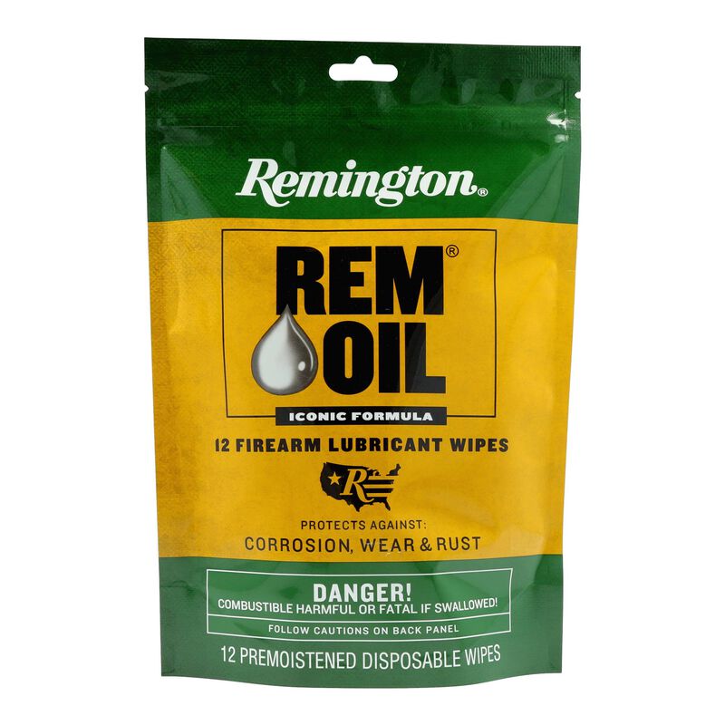 Rem Oil Wipes, Wipes, 12 Count