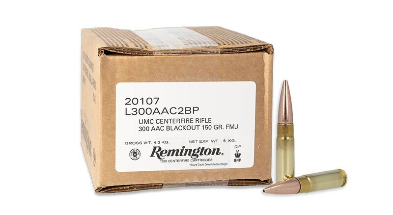 UMC Centerfire Rifle, 300 Blackout, 150 Grain, Full Metal Jacket, 1905 fps