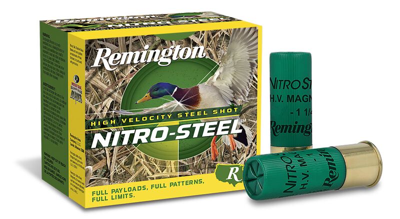Nitro-Steel, 12 Gauge, 2 Shot, 2-3/4 in, 1 1/4 oz, 1275 fps