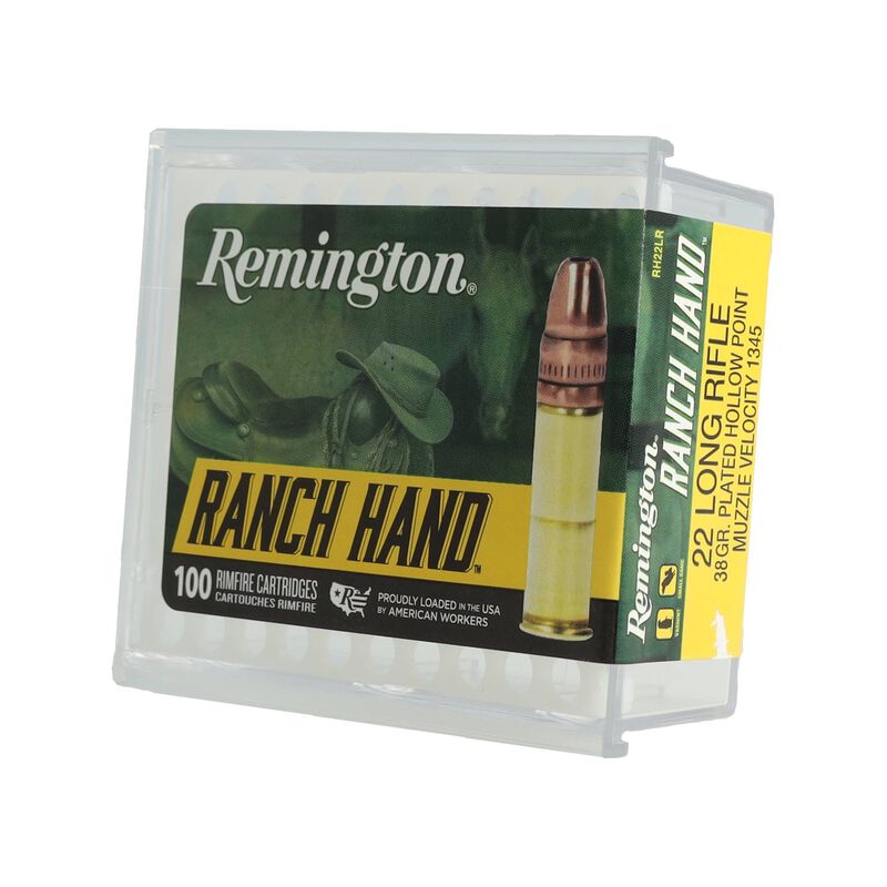 Ranch Hand, 22 LR, 38 Grain, Copper Plated Hollow Point, 1340 fps