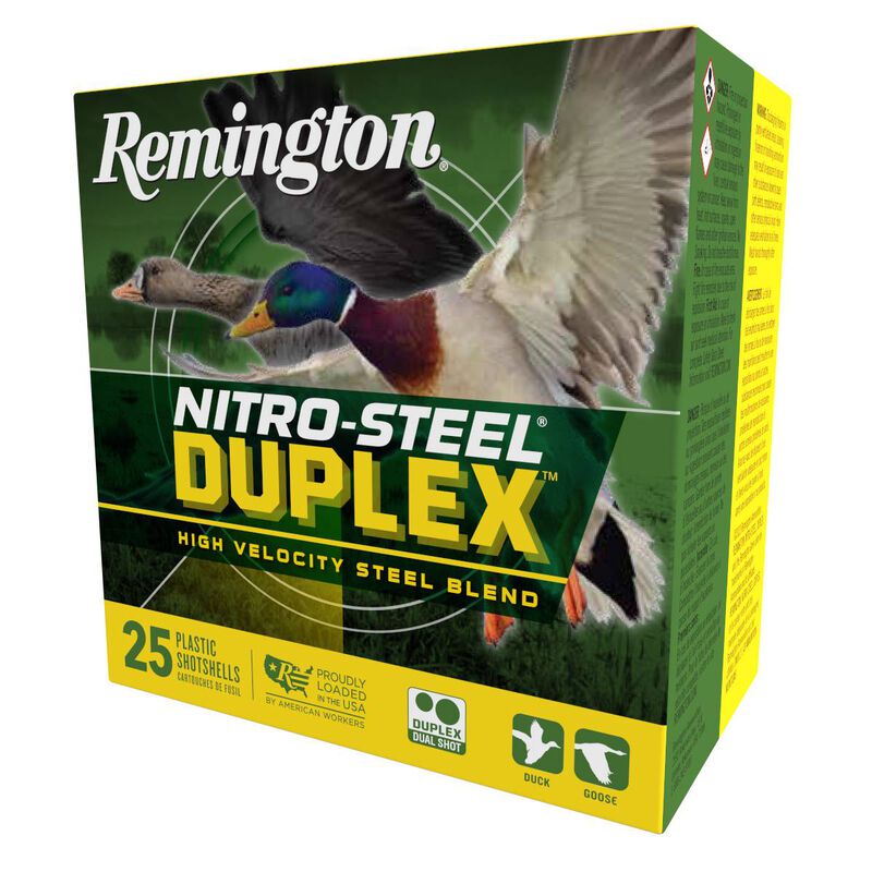 Nitro-Steel Duplex, 12 Gauge, BB and 2 Shot, 3 in, 1 1/4 oz, 1450 fps